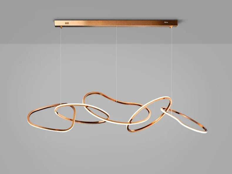 Modern Simplicity Circle LED Pendant Lights for Dining Living Home Decor Hanging Ring Chandelier Lamp Fixture