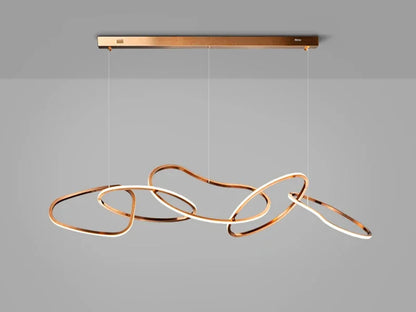 Modern Simplicity Circle LED Pendant Lights for Dining Living Home Decor Hanging Ring Chandelier Lamp Fixture