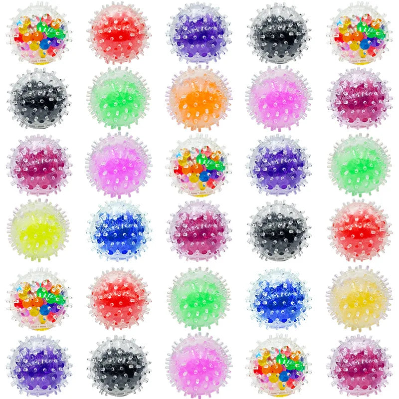 5/10/20Pcs 3.5cm Squeeze Ball Grape Ball Stress Relief Squeeze Sensory Toys Boys And Girls Birthday Party Favors Pinata Filler