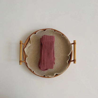 Girls Cotton Tights - Soft Knitted Pantyhose for Babies & Toddlers | Macaron Colours