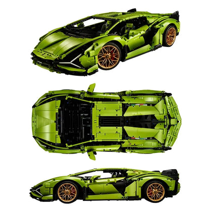 MOC Bricks Super Speed Technicial Sport Car Compatible Model Building Blocks Toy for Boys Kids Children Birthday Christmas Gift
