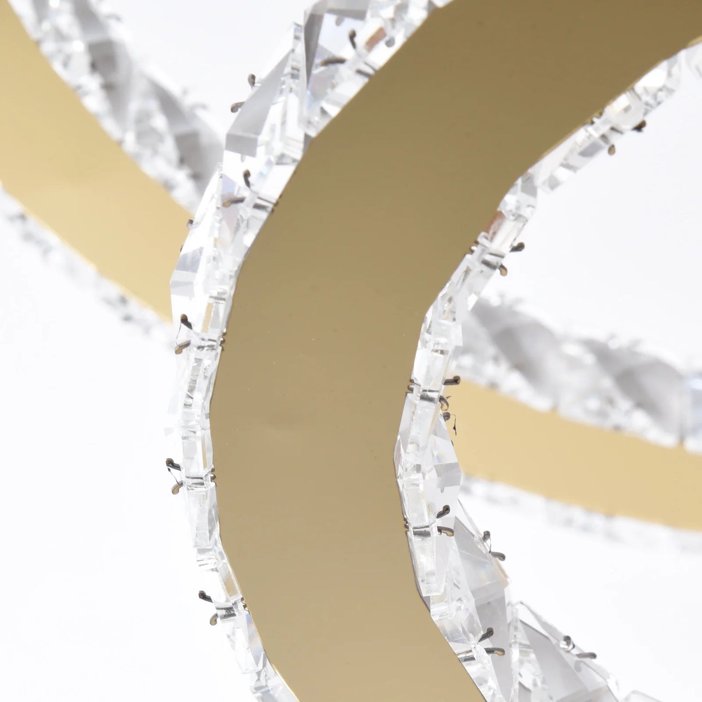 Crystal Pendant Light Living Room Remote Control Gold Chrome Lustre Ceiling Chandeilers Lamp for Bedroom Home Decoration Luminai