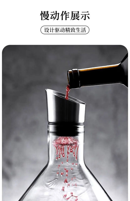 1500ML Iceberg Whisky Wine Decanter Handmade Lead-free Crystal Wine Pourer Carafe Thickened Wine Dispenser Pot Bar Accessories