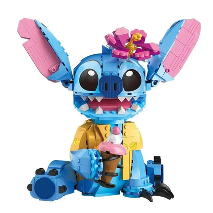 Disney Stitch Building Blocks Set - 784 Pieces Angel Compatible Building Bricks Toy Gift
