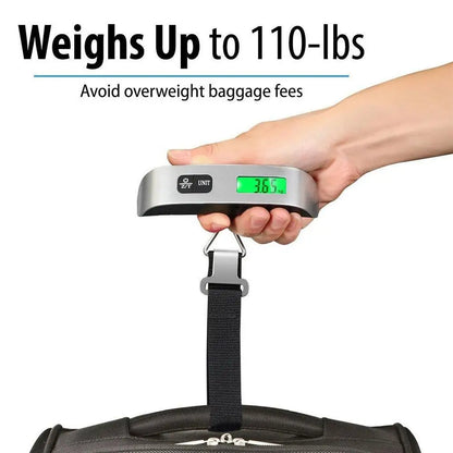 Digitale, tragbare Gepäckwaage 110 lb (50 kg) zum Aufhängen für Reisekoffer