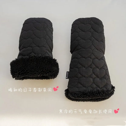 Premium Waterproof Stroller Gloves - Winter Warm Hand Muff Mittens for Pram & Pushchair (2 Pack)