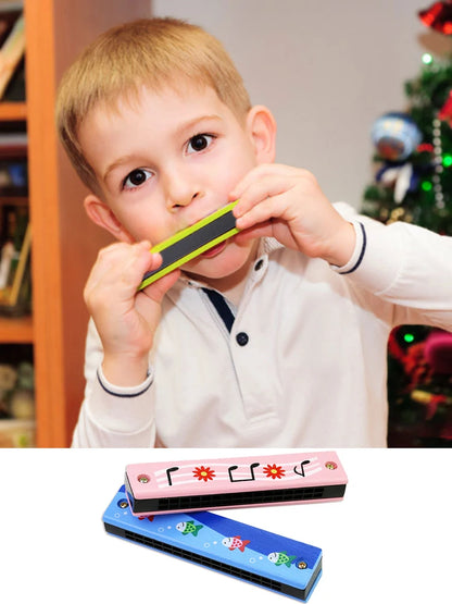 Children Wooden Cartoon Cute Harmonica Montessori Puzzle Toys Creative Music Toy Playing Instruments Kids Boys Girls Gifts TMZ