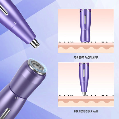 Sejoy 6-in-1 Body Hair Remover Kit Electric Razors for Women Men Bikini Hair Trimmer for Face Eyebrow Nose Arms Legs Pubic