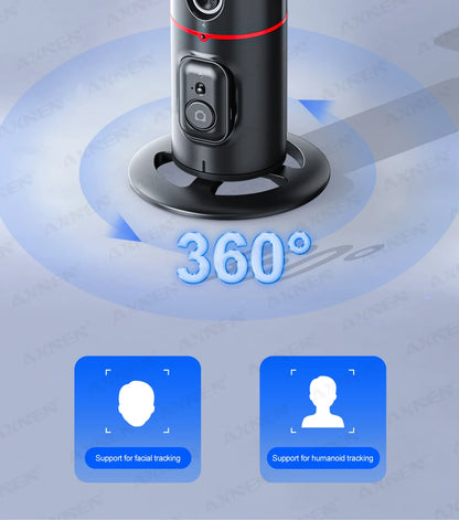 P02 Auto Face Tracking Stand 360° Rotation Phone Holder Desktop Following Gimbal Stabilizer for Smartphone Live Vlogging Video