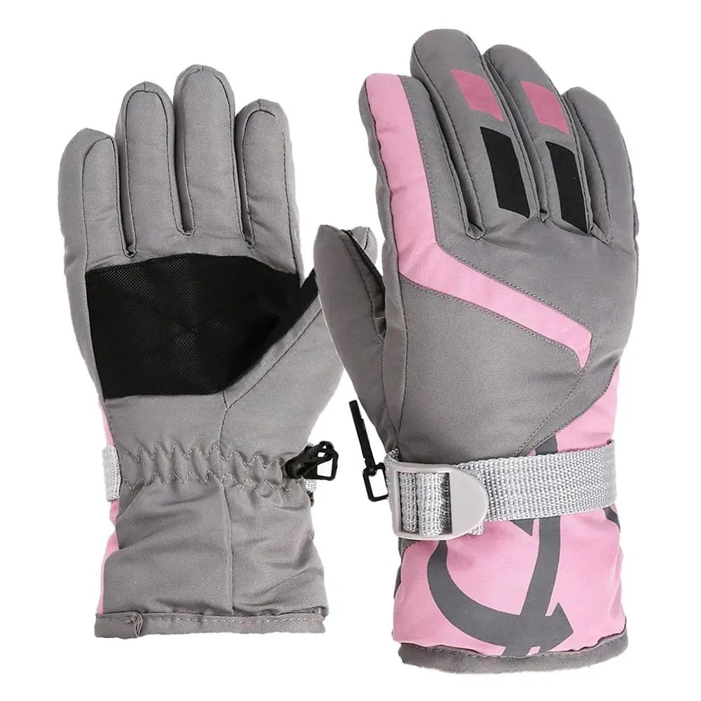 Boy Girls Ski Snowboard Windproof Gloves Children Kids Winter Snow Warm Gloves Waterproof Thicken Keep Warm Winter Must