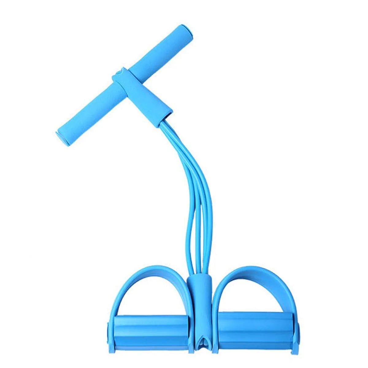 4 Tube Tension Rope Puller Pedal Ankle Exerciser Abdominal Fiess Sport UK