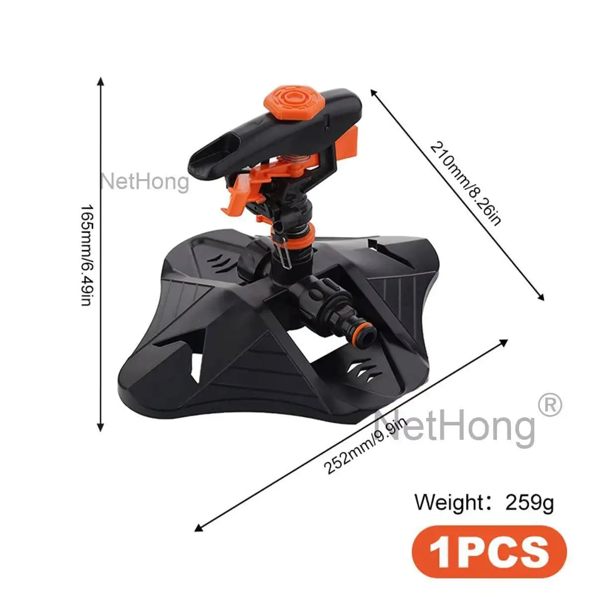 360° Water Sprinkler Lawn Irrigation Automatic Rotating For Garden Watering UK