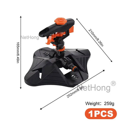 360° Water Sprinkler Lawn Irrigation Automatic Rotating For Garden Watering UK