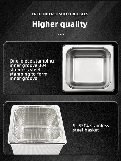 GENENG Ultrasonic Cleaner Ultrasound  Bath Dental Ultra Sonic Cleaning Machine 1.3L/2L/3.2L/6.5L/10L/15L/22L/30L