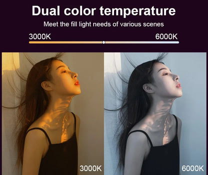 LUXCEO V8 Portable RGB Video Light Gamer Lamp 2000mAh Photo Video Shooting Selfie Lighting Fill-in lights for Vlog/YouTube