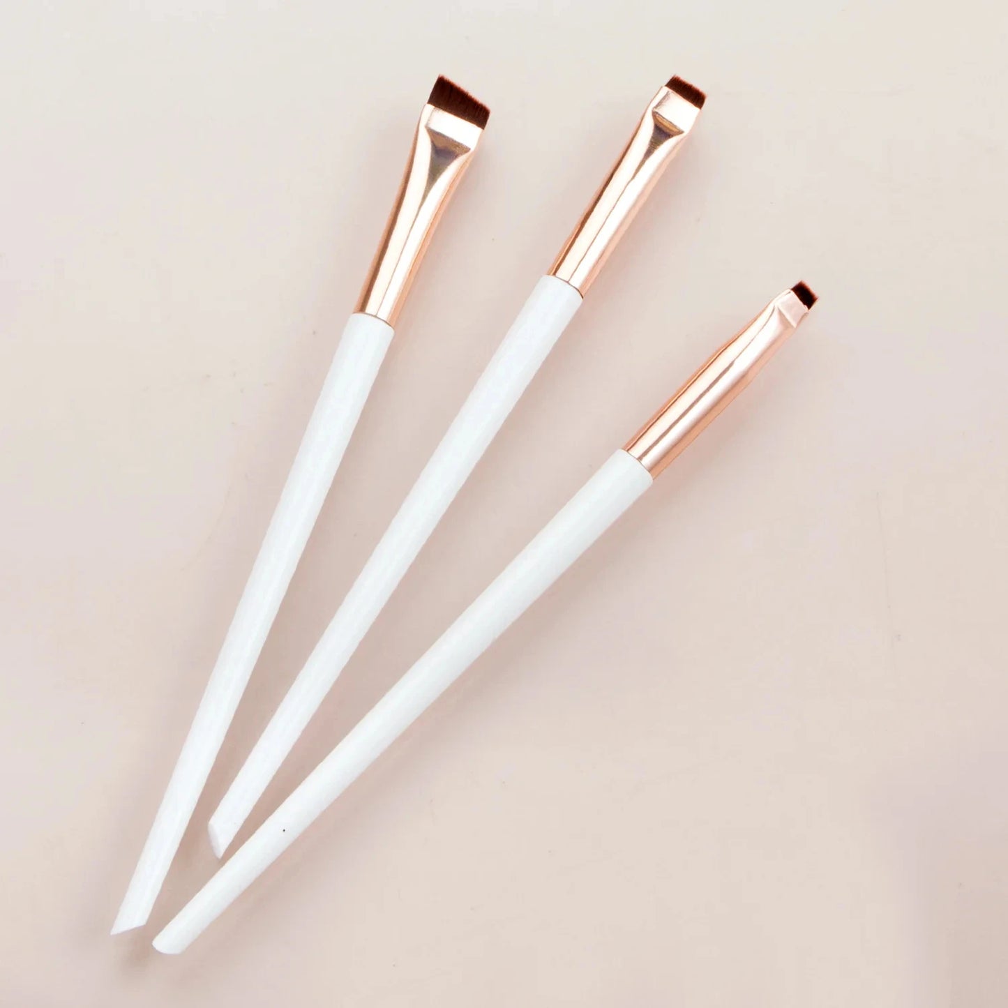 3pcs/set Blade Eyeliner Brush Eyebrow Brush Portable Flat Fine Eye Liner Brow Contour Makeup Brushes Makeup Tool