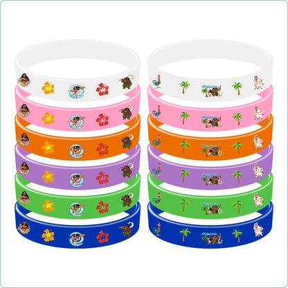 Moana 2 Party Favor Slap Bracelets Stickers Kids Girls Gifts Bag Goody Bag Pinata Gift Bag Fillers Baby Shower Party Supplies