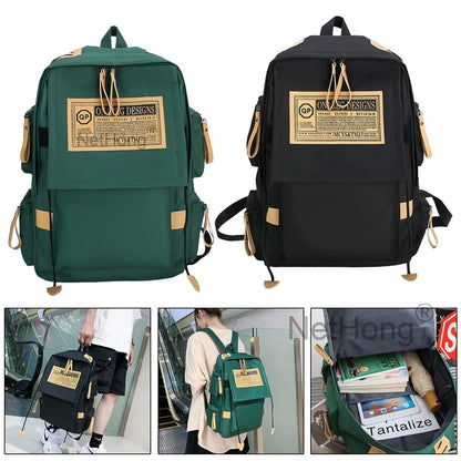 Men&Women Boys Laptop Backpack Waterproof Large Rucksack Travel School Bags~
