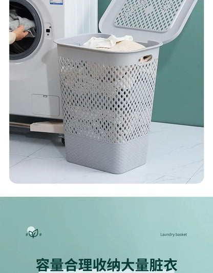 Multi-functional Plastic Household Dirty Laundry Baskets Bathroom Clothes Storage Bucket Living Room Children Toy Basket
