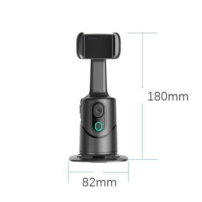 Automatic facial tracking phone holder with remote control and gesture control, 360 ° rotating phone camera holder