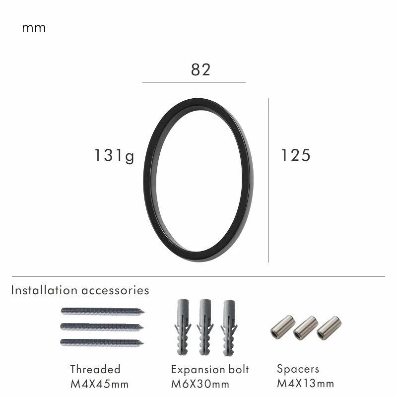 Nurlin 5 inchs 125mm Luxury Address Big House Numbers Modern Gold Black Silver Floating Signage Outdoor Digits Mailbox Sign