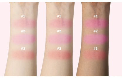 Single Color Butter Blush Matte Natural Cheek Tint Waterproof Face Contouring Cosmetics Blush Powder Face Soft Female Makeup