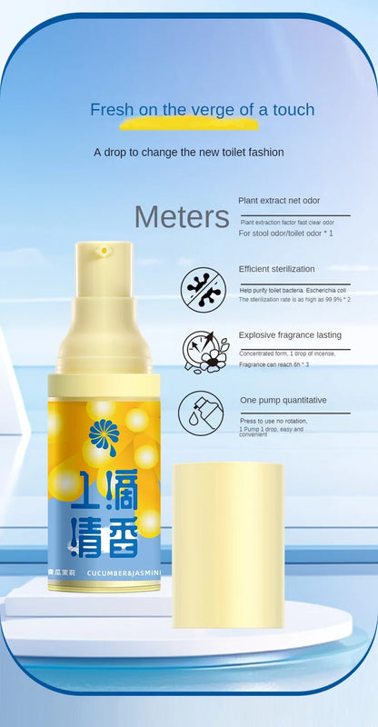 Bathroom Deodorant A Drop of Fragrance The Smell Cucumber Jasmine Green Grape Lasting Air Freshener Room Toilet Deodorant Aroma