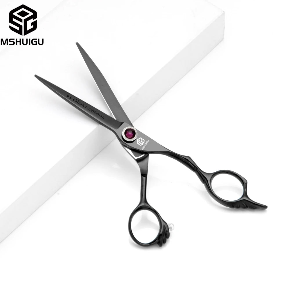 MSHUIGU professional barber Small size scissors 440C 5-5.5-6inch Multifunctional thinning shears Salon Tool Accessories
