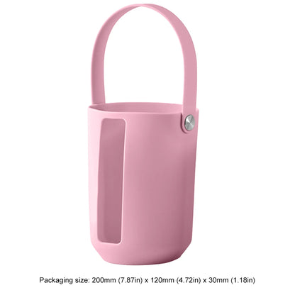 Cup Protective Sleeve Water Bottle Carrier Bag with Portable Handle Reusable Water Bottle Boot Silicone for Stanley Cup 40oz