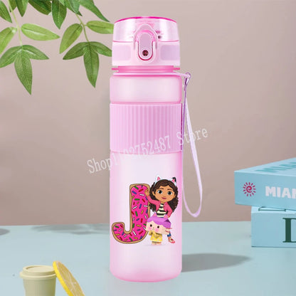 Gabby Dollhouses Cute Water Bottles 550ml Girls Kawaii Cup Kids School Outdoor Sport Flasks Women Office Home Plastics Mug Gift