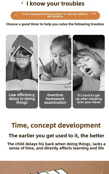 School Visual Timer Children Yunbaoit Visual Timer With Night Light Kitchen Accessories Stop Watch Digital Stopwatch Pomodoro