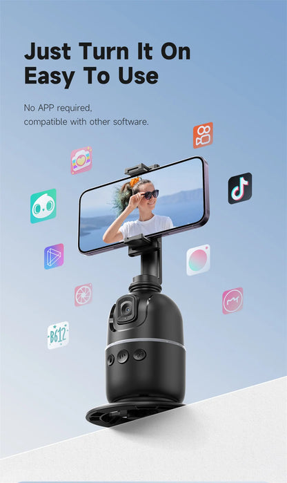 Roreta Multifunctional selfie stick with light anti shake shooting image stable for iPhone smartphone handheld gimbal stabilizer