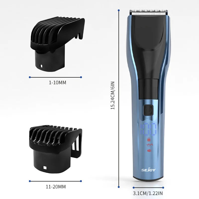 SEJOY Electric Hair Clipper Kit For Men, Adjustable Hair Cut Machine Hair Trimmer Professional Rechargeable Hair Cut Barber