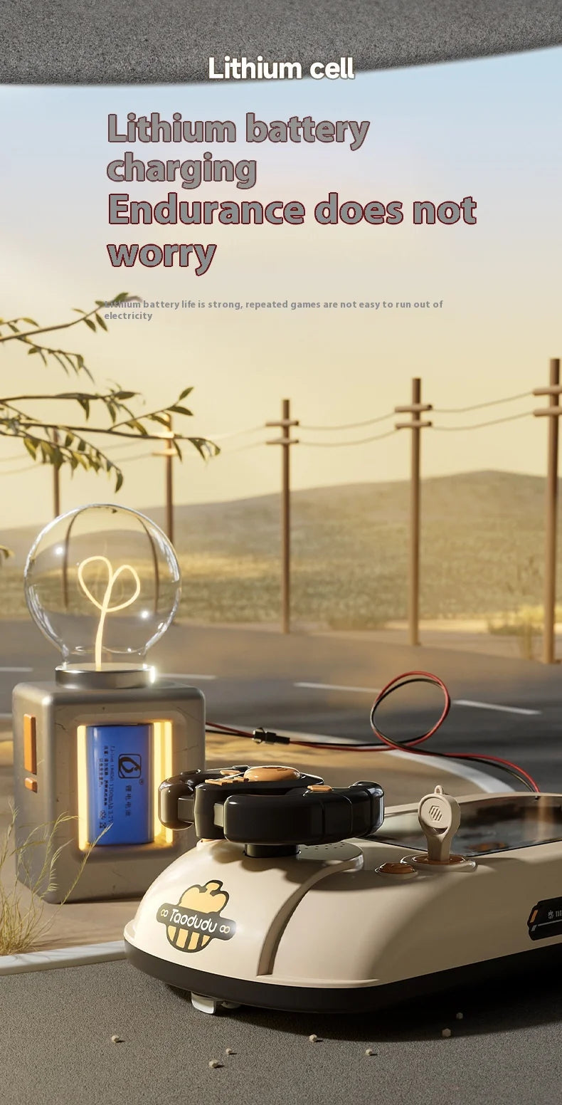 2024 Racing Adventure Children'S Steering Wheel Electric Desktop Game Console Evasion Simulation Driving Toy