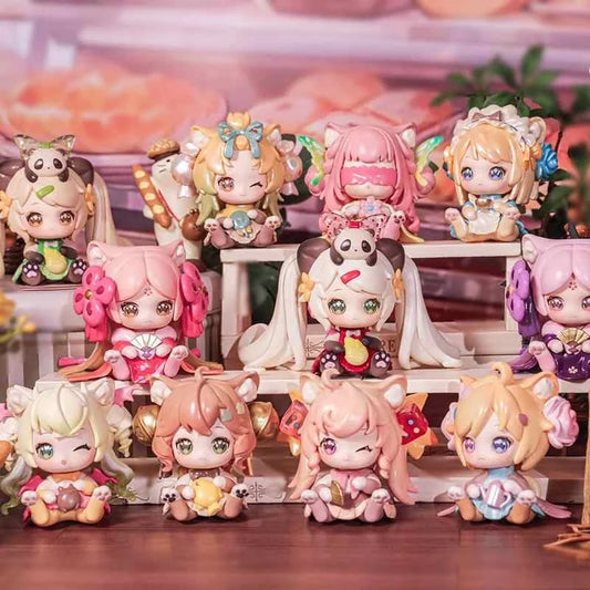 Heißes Original Moni Katzen-Kätzchen-Überraschungsbox-Tischdisplay – ein Überraschungsspielzeug für das Geburtstagsgeschenk für Mädchen – süß und kawaii