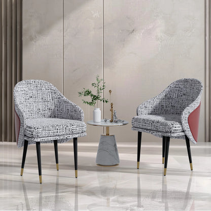 Modern Upholstered Dining Chairs, High-Density Sponge Foam, for Kitchen and Restaurant Dinner Chair, Set of 2