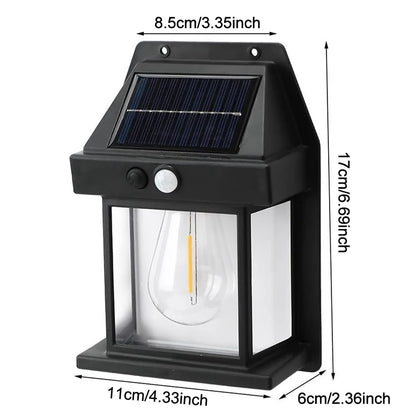 Solar Wall Lights Outdoor Dusk to Dawn Solar Motion Lights Outdoor Waterproof 3 Lighting Modes Wall Mount Light Sconces For Outside Patio Fence Yard Garage 2 Pack LED Street Light