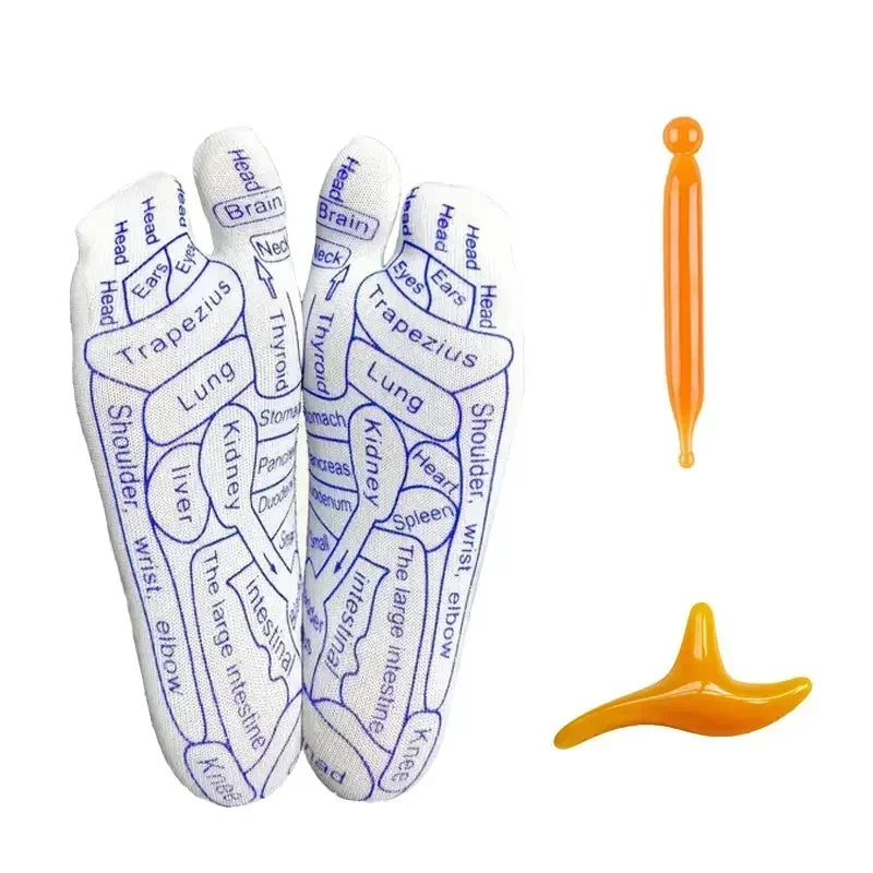 1 Set Socks Acupressure Foot Care Massage Relieve Tired Feet Massager Reflexology Socks Foot Acupoint Massage Tool Physiotherapy