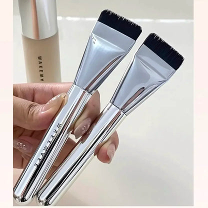 Korea wakemake Flat head One line Foundation Makeup Mask Ultra-thin flawless bare skin concealer brush Makeup tool brush