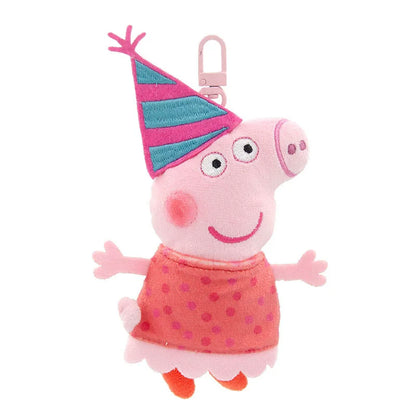 Peppa Pig 12cm Small Pendant Plush Doll George Pig Backpack Pendant Key Decoration Children's Gifts Cartoon Anime Toy Ornaments