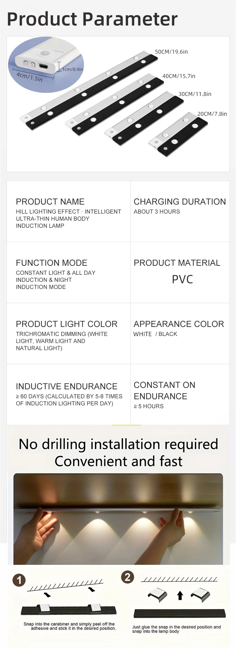 LED Motion Sensor Wireless Ultra Thin Night Light USB LED Wine cooler Light For Kitchen Cabinet Bedroom Wardrobe Indoor Lighting