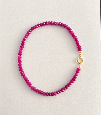 Colored Semi-precious Stone Fashion Necklace 5*8 Cut Natural Stone Beaded Necklace For women, Luxury Handmade  Jewelry