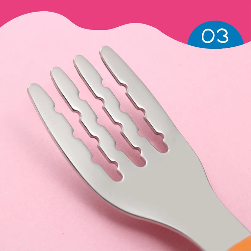 Peppa Pig Tableware Fork Spoon Action Doll Toy George Pig Dad Mom Cartoon Anime Pattern Party Gifts For Boys Girls Cartoon Toy