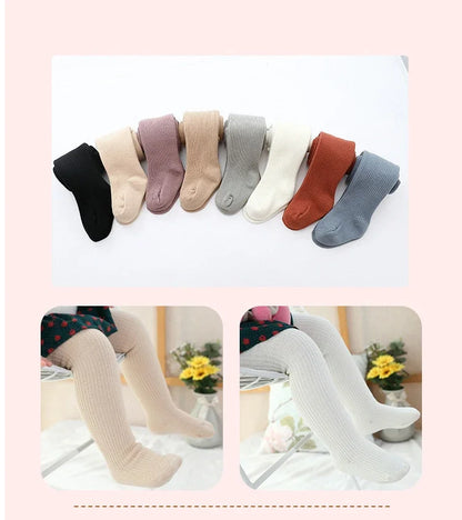 Girls Winter Tights - Thick Warm Cotton Pantyhose for Toddlers & Kids 0-6 Years