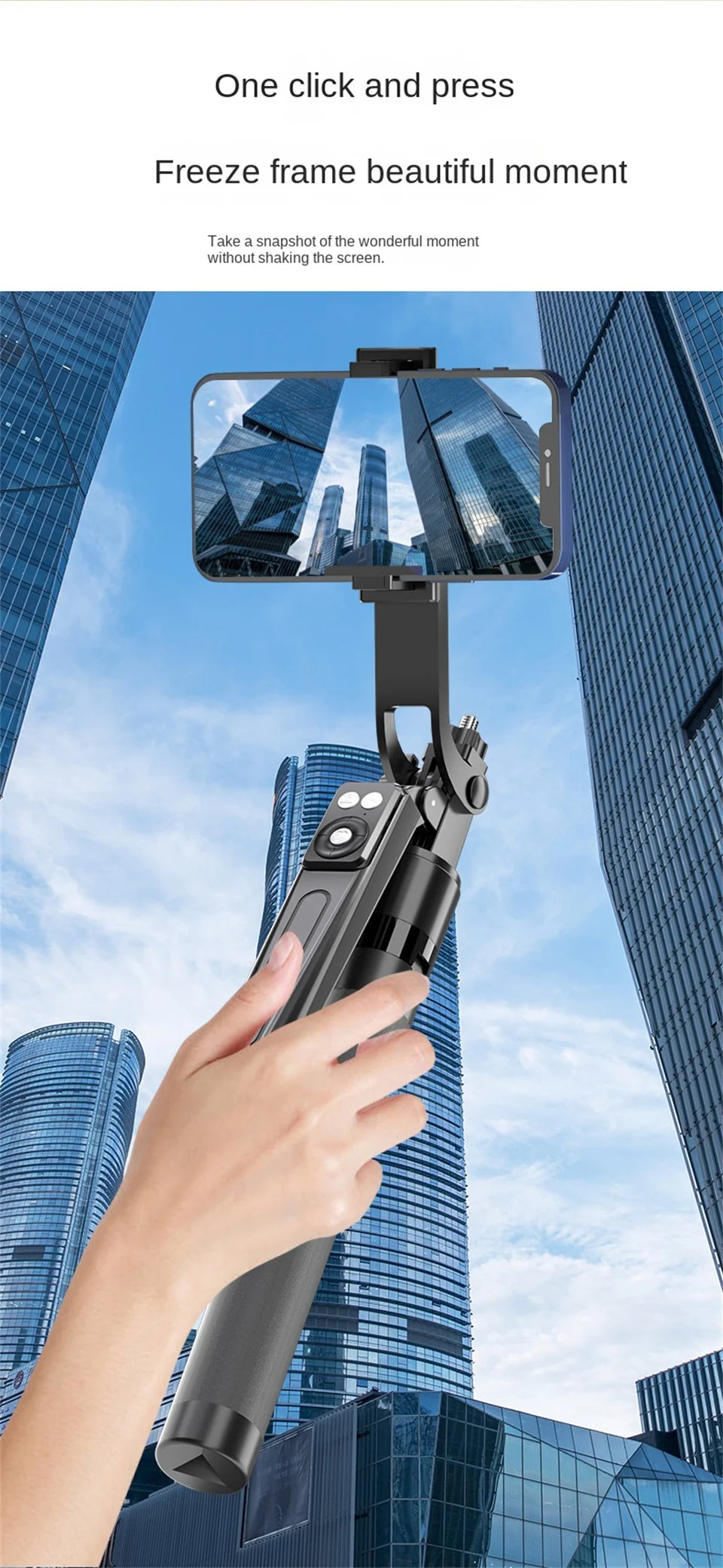 FGCLSY 1.7M selfie stick tripod with Light wireless remote control 360 ° rotation for smartphone video recording live streaming
