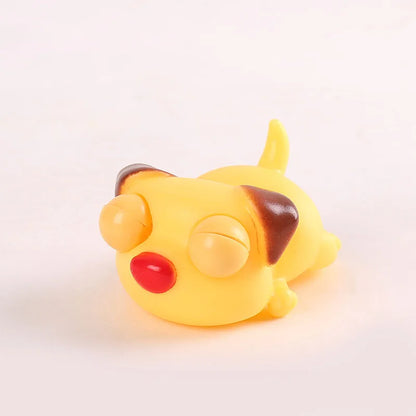 Creative Funny Eyeball Burst Squeeze  Eye Toy   Love sleeping dogs Pinch Toys Adult Kids Stress Relief Fidget Toy  Doll Toy