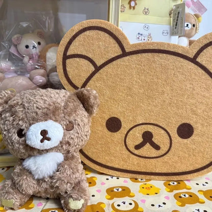Rilakkuma Felt Board New Anime Relax Bear Thickened Wall Sticker Commemorative Photo Message Boards Bedroom Home Decoration Gift