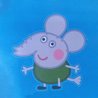 108pcs Peppa Pig Funny Paper Cuttings Origami Handmade Children's Colored Paper Kinder garten Learn Cartoon Baby Puzzle Toy Gift