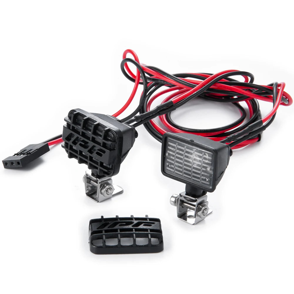 MIBIDAO 2/4LED RC Car Roof Light Round Lamp Spotlight For 1/10 Axial SCX10 II 90046 TRX4 Tamiya CC01 D90 D110