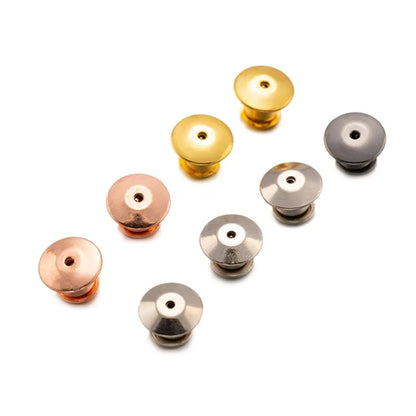 10/30/50pcs Safety Brooch Lock Metal Pins Back Keeper Caps Clasps for DIY Jewelry Making Accessories Findings Supplies Crafts